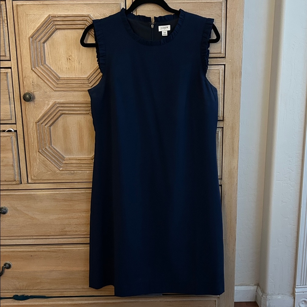 J. Crew Classic Navy Midi Dress